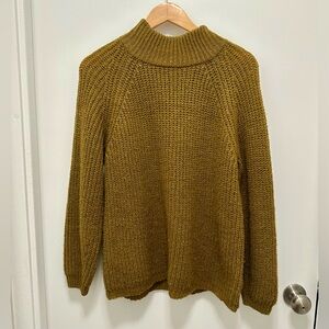 Cupcakes and cashmere mustard yellow knit sweater